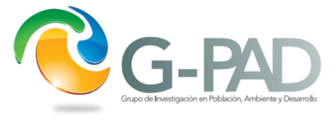 Grupo de Poblacin Ambiente y Desarrollo